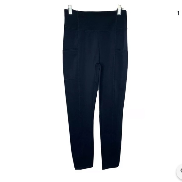 Zuda Womens Z Stretch Momentum Navy Leggings Small - Picture 3 of 9